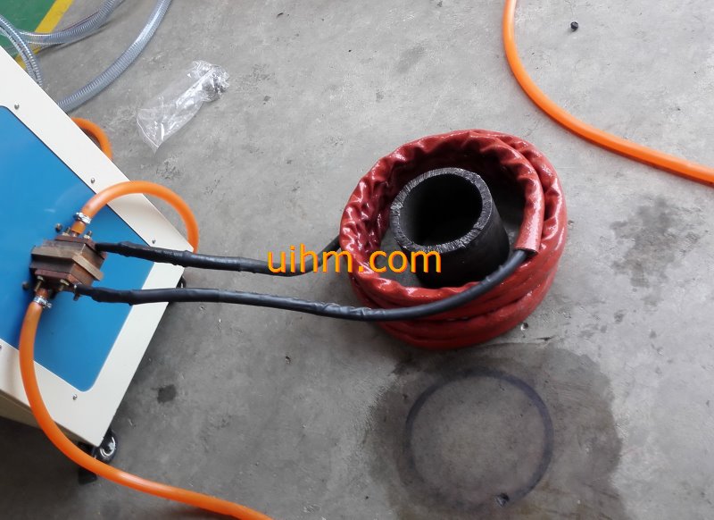 induction shrink fitting coupling hub for oil pipes project by water