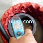 induction shrink fitting coupling hub for oil pipes project by water cooled flexible induction coil