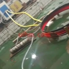 induction tempering steel ring with flexible connection cable