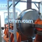 heating source simulation by 100kw induction heater with solid induction coil