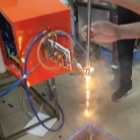 melting stainless steel rod by UHF induction heater